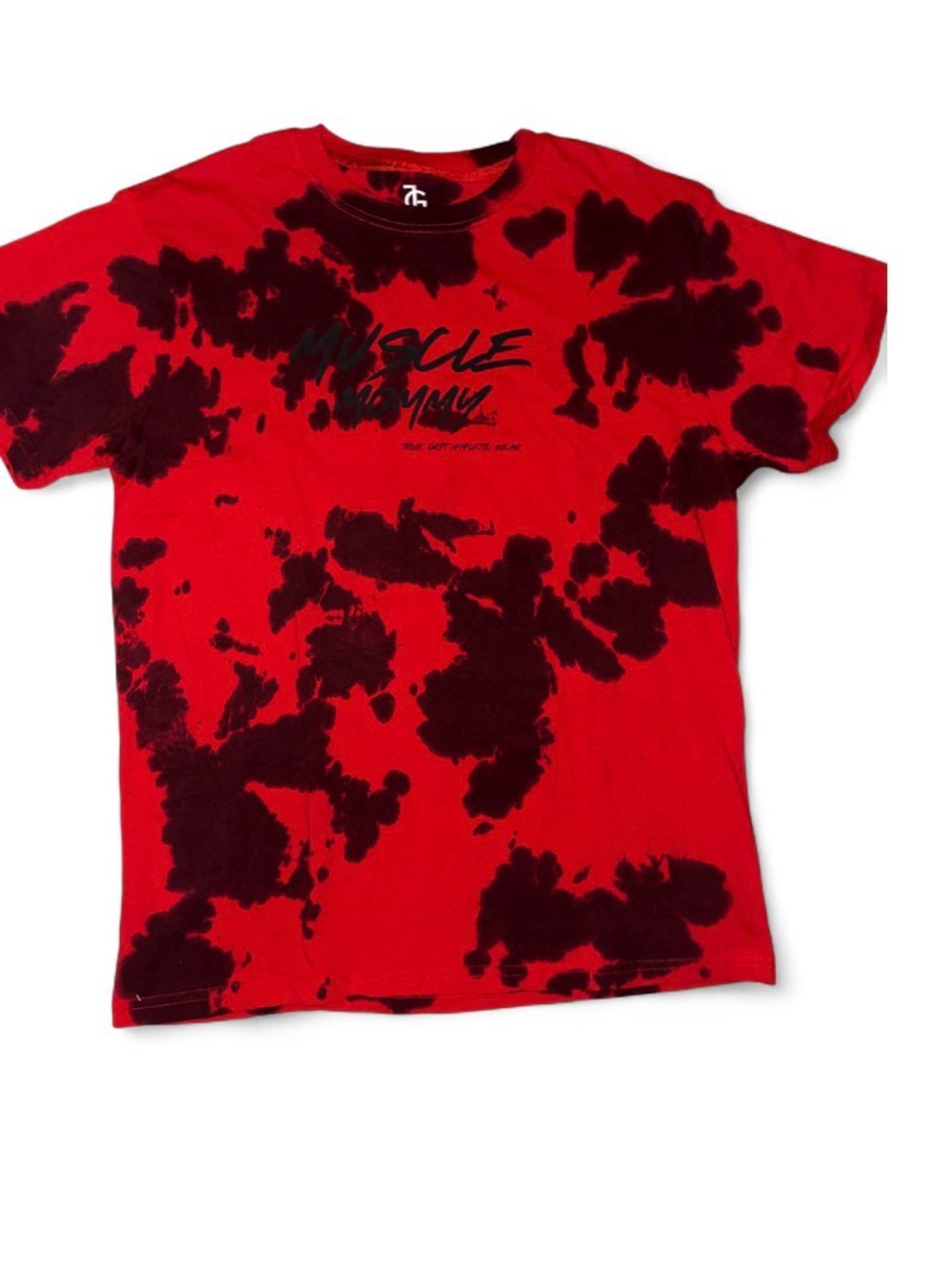 Source Unknown Red & Black Tie-Dye Graphic Tee